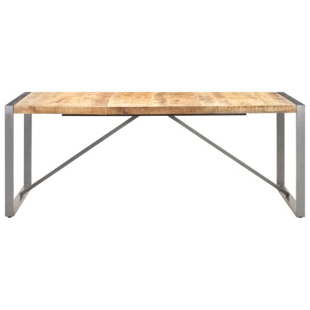 vidaXL Esstisch 200x100x75 cm Raues Mango-Massivholz