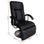 vidaXL Massagesessel Schwarz Kunstleder vidaXL Massagesessel Schwarz Kunstleder
