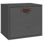 vidaXL Wandschrank Grau 40x30x35 cm Massivholz Kiefer vidaXL Wandschrank Grau 40x30x35 cm Massivholz Kiefer