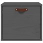 vidaXL Wandschrank Grau 40x30x35 cm Massivholz Kiefer vidaXL Wandschrank Grau 40x30x35 cm Massivholz Kiefer