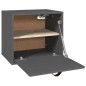 vidaXL Wandschrank Grau 40x30x35 cm Massivholz Kiefer vidaXL Wandschrank Grau 40x30x35 cm Massivholz Kiefer