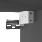 vidaXL Wandschrank Grau 40x30x35 cm Massivholz Kiefer vidaXL Wandschrank Grau 40x30x35 cm Massivholz Kiefer