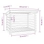 vidaXL Kaminholzregal Weiß 108x73x79 cm Massivholz Kiefer vidaXL Kaminholzregal Weiß 108x73x79 cm Massivholz Kiefer