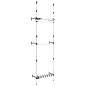vidaXL Teleskop-Garderobe mit Stangen und Regal Aluminium vidaXL Teleskop-Garderobe mit Stangen und Regal Aluminium