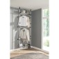 vidaXL Teleskop-Garderobe mit Stangen und Regal Aluminium vidaXL Teleskop-Garderobe mit Stangen und Regal Aluminium