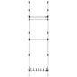 vidaXL Teleskop-Garderobe mit Stangen und Regal Aluminium vidaXL Teleskop-Garderobe mit Stangen und Regal Aluminium