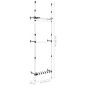 vidaXL Teleskop-Garderobe mit Stangen und Regal Aluminium vidaXL Teleskop-Garderobe mit Stangen und Regal Aluminium