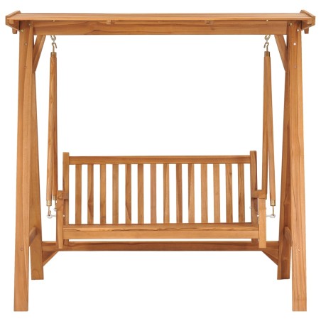 vidaXL Hollywoodschaukel 170 cm Massivholz Teak