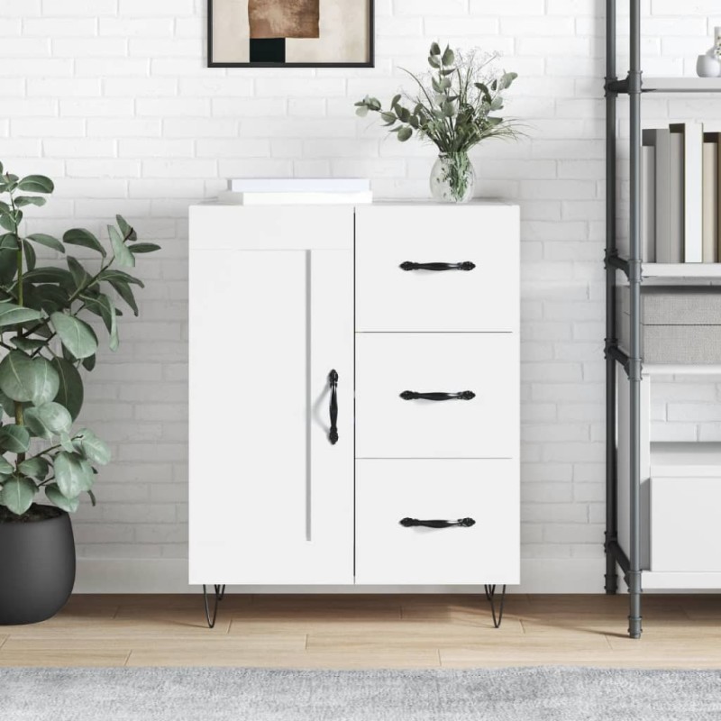 vidaXL Sideboard Weiß 69,5x34x90 cm Holzwerkstoff vidaXL Sideboard Weiß 69,5x34x90 cm Holzwerkstoff