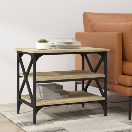 vidaXL Beistelltisch Sonoma-Eiche 55x38x45 cm Holzwerkstoff