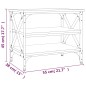 vidaXL Beistelltisch Sonoma-Eiche 55x38x45 cm Holzwerkstoff vidaXL Beistelltisch Sonoma-Eiche 55x38x45 cm Holzwerkstoff