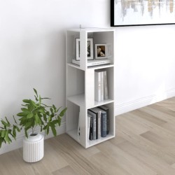 vidaXL Eckregal Hochglanz-Weiß 33x33x100 cm Holzwerkstoff