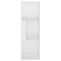 vidaXL Eckregal Hochglanz-Weiß 33x33x100 cm Holzwerkstoff vidaXL Eckregal Hochglanz-Weiß 33x33x100 cm Holzwerkstoff