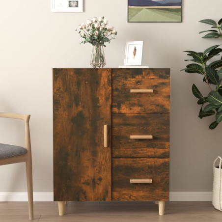 vidaXL Sideboard Räuchereiche 69,5x34x90 cm Holzwerkstoff