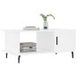 vidaXL Couchtisch Weiß 90x50x40 cm Holzwerkstoff vidaXL Couchtisch Weiß 90x50x40 cm Holzwerkstoff