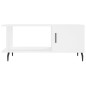 vidaXL Couchtisch Weiß 90x50x40 cm Holzwerkstoff vidaXL Couchtisch Weiß 90x50x40 cm Holzwerkstoff