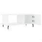 vidaXL Couchtisch Weiß 90x50x40 cm Holzwerkstoff vidaXL Couchtisch Weiß 90x50x40 cm Holzwerkstoff