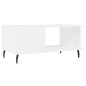 vidaXL Couchtisch Weiß 90x50x40 cm Holzwerkstoff vidaXL Couchtisch Weiß 90x50x40 cm Holzwerkstoff