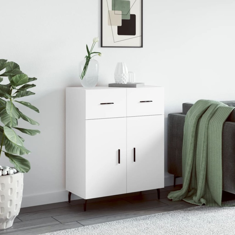 vidaXL Sideboard Weiß 69,5x34x90 cm Holzwerkstoff vidaXL Sideboard Weiß 69,5x34x90 cm Holzwerkstoff