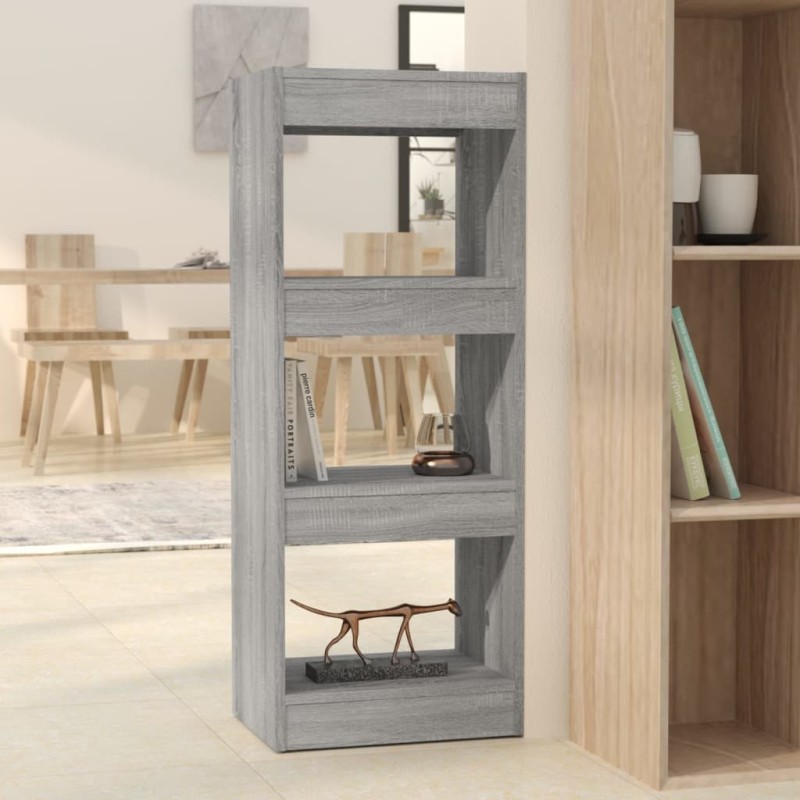 vidaXL Bücherregal/Raumteiler Grau Sonoma 40x30x103 cm Holzwerkstoff vidaXL Bücherregal/Raumteiler Grau Sonoma 40x30x103 cm Holzwerkstoff