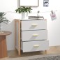 vidaXL Sideboard Weiß 62x38x70 cm Holzwerkstoff vidaXL Sideboard Weiß 62x38x70 cm Holzwerkstoff