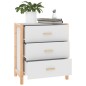 vidaXL Sideboard Weiß 62x38x70 cm Holzwerkstoff vidaXL Sideboard Weiß 62x38x70 cm Holzwerkstoff