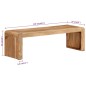 vidaXL TV-Ständer 110x33x33 cm Massivholz Akazie vidaXL TV-Ständer 110x33x33 cm Massivholz Akazie