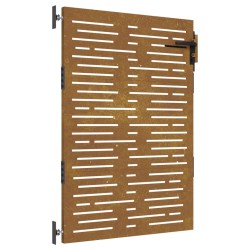 vidaXL Gartentor 85x150 cm Cortenstahl Quadratisches Design