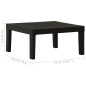 vidaXL Lounge-Gartentisch Kunststoff Grau vidaXL Lounge-Gartentisch Kunststoff Grau