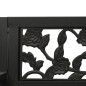vidaXL Hollywoodschaukel 125 cm Stahl und Kunststoff Schwarz vidaXL Hollywoodschaukel 125 cm Stahl und Kunststoff Schwarz