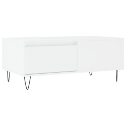 vidaXL Couchtisch Weiß 90x50x36,5 cm Holzwerkstoff