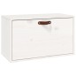 vidaXL Wandschrank Weiß 60x30x35 cm Massivholz Kiefer vidaXL Wandschrank Weiß 60x30x35 cm Massivholz Kiefer