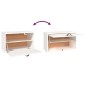 vidaXL Wandschrank Weiß 60x30x35 cm Massivholz Kiefer vidaXL Wandschrank Weiß 60x30x35 cm Massivholz Kiefer