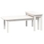 vidaXL 2-tlg. Couchtisch-Set Weiß Massivholz Kiefer vidaXL 2-tlg. Couchtisch-Set Weiß Massivholz Kiefer
