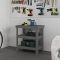 vidaXL Werkbank Grau 78,5x50x80 cm Massivholz Kiefer vidaXL Werkbank Grau 78,5x50x80 cm Massivholz Kiefer