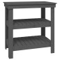 vidaXL Werkbank Grau 78,5x50x80 cm Massivholz Kiefer vidaXL Werkbank Grau 78,5x50x80 cm Massivholz Kiefer