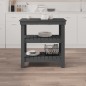 vidaXL Werkbank Grau 78,5x50x80 cm Massivholz Kiefer vidaXL Werkbank Grau 78,5x50x80 cm Massivholz Kiefer