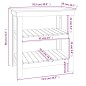 vidaXL Werkbank Grau 78,5x50x80 cm Massivholz Kiefer vidaXL Werkbank Grau 78,5x50x80 cm Massivholz Kiefer