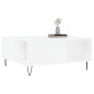 vidaXL Couchtisch Weiß 80x80x36,5 cm Holzwerkstoff vidaXL Couchtisch Weiß 80x80x36,5 cm Holzwerkstoff