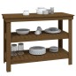 vidaXL Werkbank Honigbraun 110,5x50x80 cm Massivholz Kiefer vidaXL Werkbank Honigbraun 110,5x50x80 cm Massivholz Kiefer