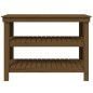 vidaXL Werkbank Honigbraun 110,5x50x80 cm Massivholz Kiefer vidaXL Werkbank Honigbraun 110,5x50x80 cm Massivholz Kiefer