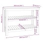 vidaXL Werkbank Honigbraun 110,5x50x80 cm Massivholz Kiefer vidaXL Werkbank Honigbraun 110,5x50x80 cm Massivholz Kiefer