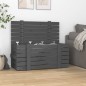 vidaXL Truhe Grau 91x40,5x42 cm Massivholz Kiefer vidaXL Truhe Grau 91x40,5x42 cm Massivholz Kiefer