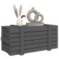 vidaXL Truhe Grau 91x40,5x42 cm Massivholz Kiefer vidaXL Truhe Grau 91x40,5x42 cm Massivholz Kiefer