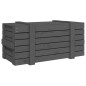 vidaXL Truhe Grau 91x40,5x42 cm Massivholz Kiefer vidaXL Truhe Grau 91x40,5x42 cm Massivholz Kiefer