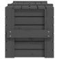 vidaXL Truhe Grau 91x40,5x42 cm Massivholz Kiefer vidaXL Truhe Grau 91x40,5x42 cm Massivholz Kiefer