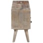 vidaXL TV-Schrank Grau 130x35x51 cm Raues Mango-Massivholz vidaXL TV-Schrank Grau 130x35x51 cm Raues Mango-Massivholz