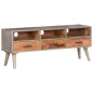 vidaXL TV-Schrank Grau 130x35x51 cm Raues Mango-Massivholz vidaXL TV-Schrank Grau 130x35x51 cm Raues Mango-Massivholz