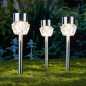 HI Solar LED Garten-Wegeleuchten 3 Stk. Kristall HI Solar LED Garten-Wegeleuchten 3 Stk. Kristall