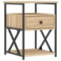 vidaXL Nachttisch Sonoma-Eiche 40x42x55 cm Holzwerkstoff vidaXL Nachttisch Sonoma-Eiche 40x42x55 cm Holzwerkstoff